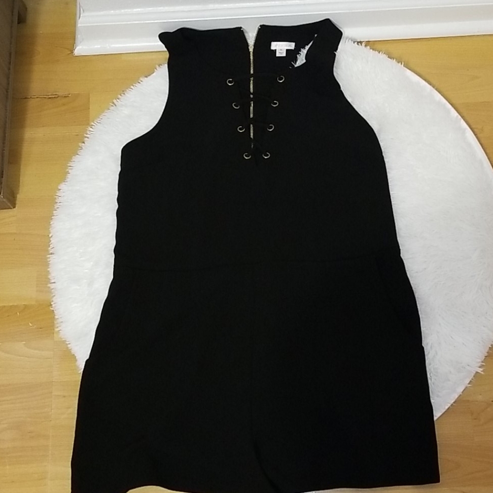 Black Sleeveless Romper